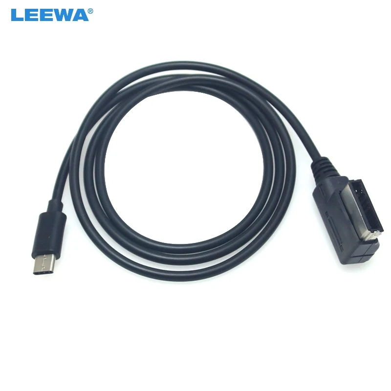 LEEWA From MDI/AMI Interface To Type-C Connector Power Charge Cable Only  Use For Audi/Volkswagen Car Charger Wire Cable #CA6232