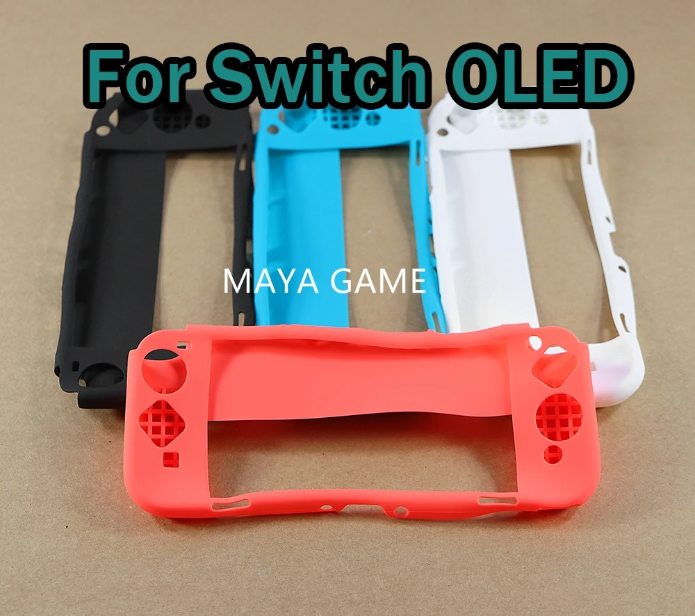 20pcs game skin cover Non-clip silicon cover case for switch oled 7 inch silicone case protective case soft shell