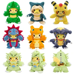 Kawaii Pokémon Plush Stuffed Doll, brinquedo para crianças, Cosplay, Eevee, Charizard, Snorlax, Garchomp, Tyranitar, Hydreigon, Ampharos, Pikachu