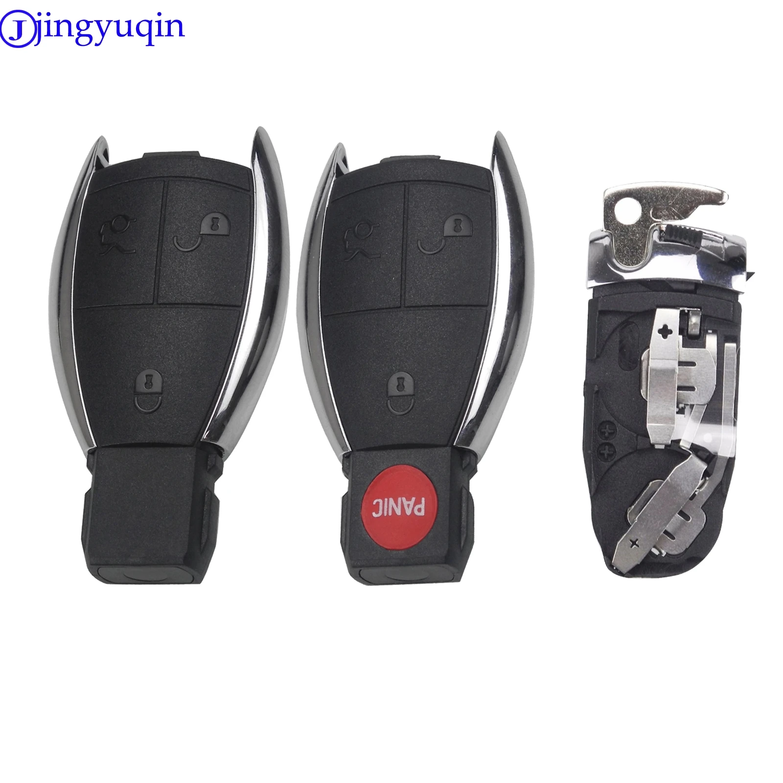 jingyuqin Remote 3/4 Buttons Key Case Cover Smart Key FOR MERCEDES BENZ A B C E G R CL CLK E G GL M S SLK CLASS Fob Smart Key