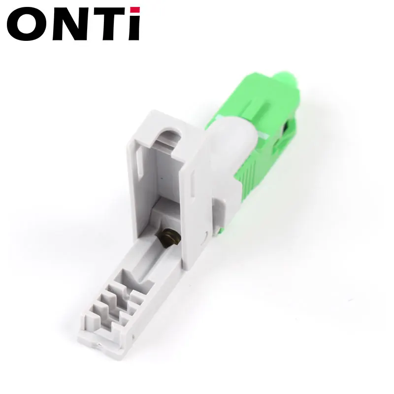 ONTi FTTH SC APC Optical Fiber Quick Connector SC UPC FTTH Fiber Optic Fast Connector Embedded Type ESC250D SC Connector