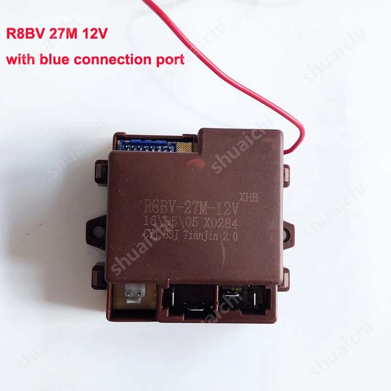 1個子供の電気自動車27 433mhzのリモートコントロールR8BJ-27M-12V R8BJ-27M-6Vトランスミッタレシーバ子供おもちゃ車交換部品