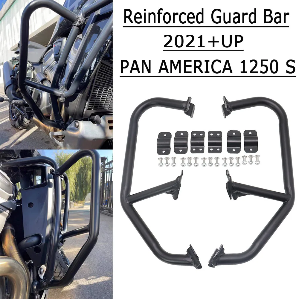 

New Motorcycle For Pan America 1250 RA1250 RA1250S 2021 2022 Highway Bumper Engine Guard Crash Bars Cage Protector Protection