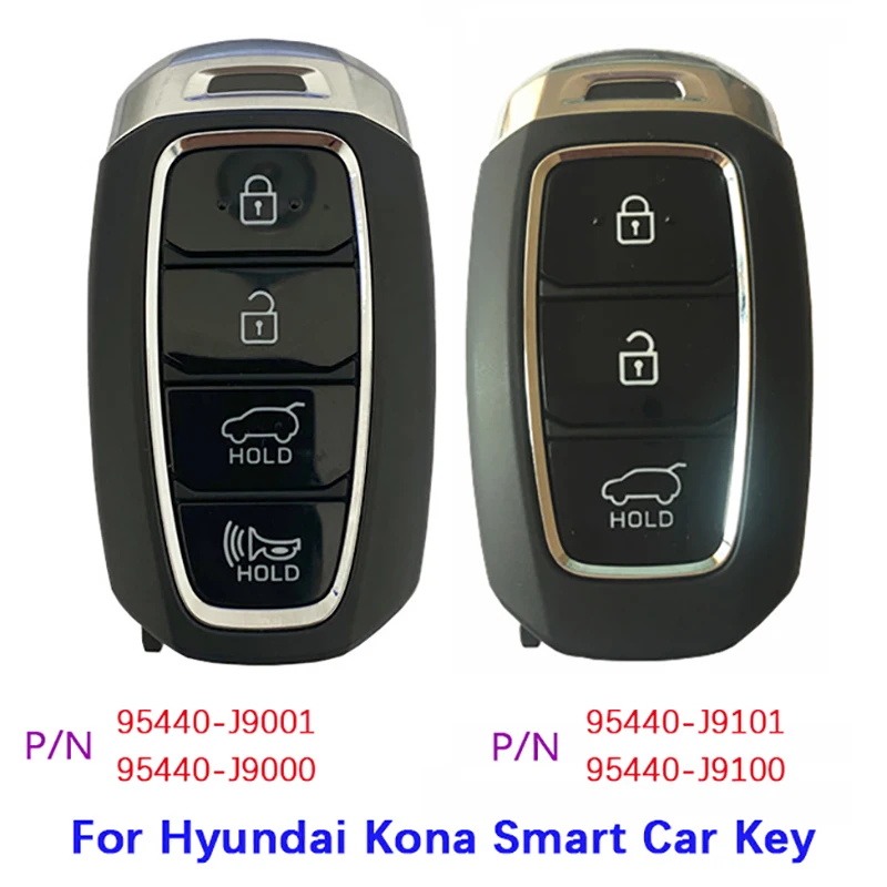 Aftermarket/Original Remote Smart Key Remote 47 Chip 95440-J9000 95440-J9100 95440-J9101 95440-J9001 For Hyundai Kona  2017-2021