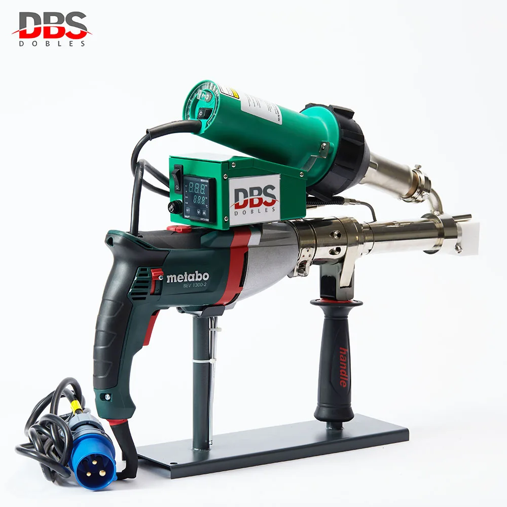 HDPE Pipe Welding Extrusion Welding Gun Hand Held Plastic Extrusion Welder Gun with Double Display DBS-610D