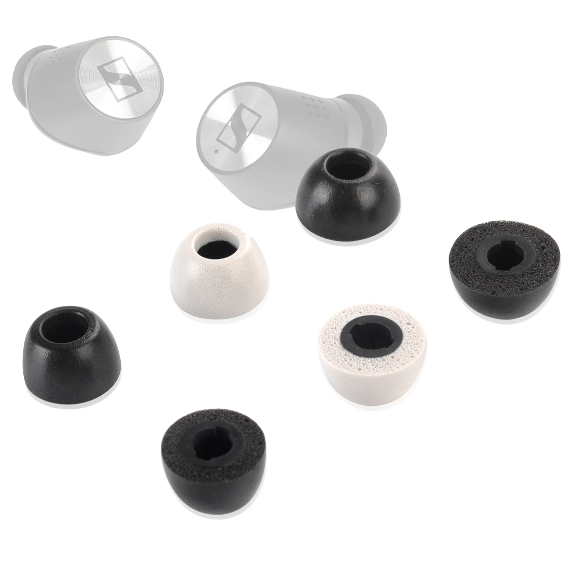 6Pcs Memory Foam Ear Tips for Sennheiser MOMENTUM 2 Eartips CX400BT True Wireless Earbud Tips Avoid Falling Off Noise Reducing