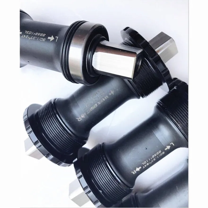 Folding Bike Bottom Bracket Bicycle Ult-light Titanium Alloy Hollow  412 Square Hole 103mm Bottom Shaft