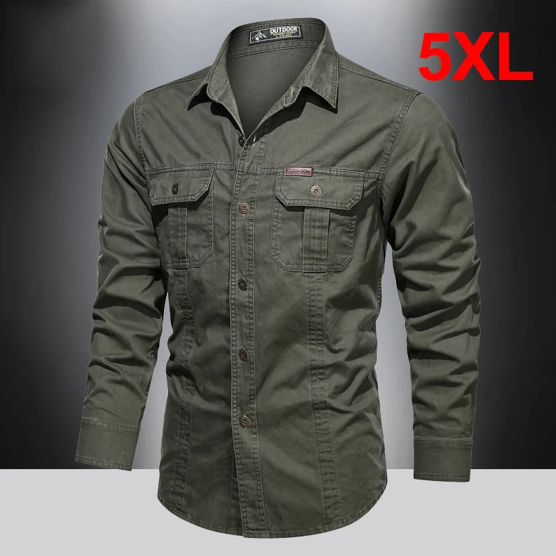 2021 Spring Summer Thin Jackets Men Jacket Buttons Fashion Casual Solid Color Outwear Male Plus Size 5XL Tops HA089