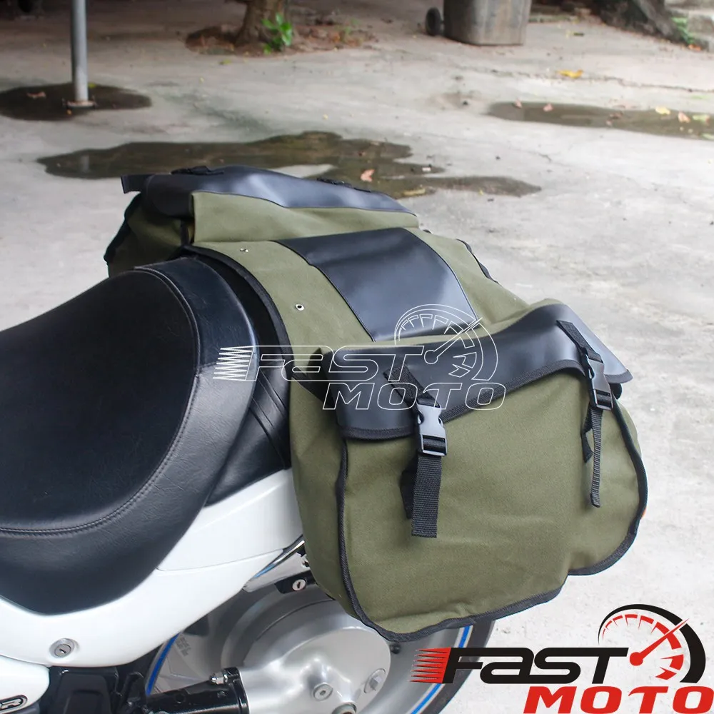 Motorbike Saddle Bag Two 35-40L Large Capacity Motorcycle Side Saddlebags For Suzuki Harley Taotao Thunder Vulcan 500 Iron 833 5
