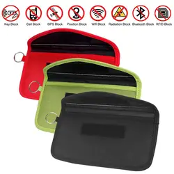 Anti-theft RFID Signal Blocking Bag Signal Blocker Case Faraday Cage Wallet Case For Keyless Car Keys Radiation Protection Phone