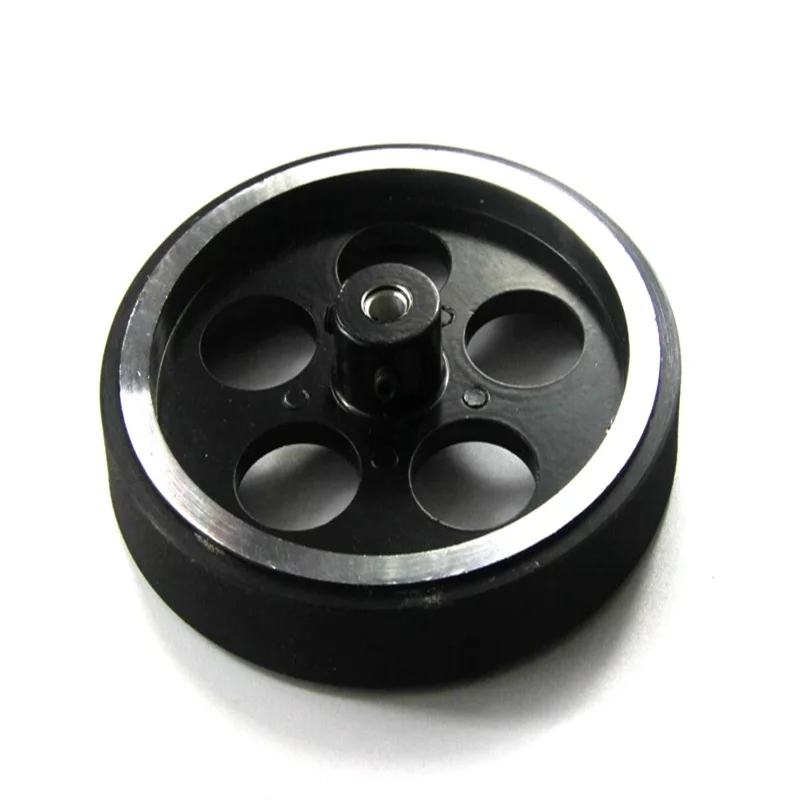 Ruota misuratrice encoder rotativo di misurazione industriale in gomma di alluminio da 2 pezzi