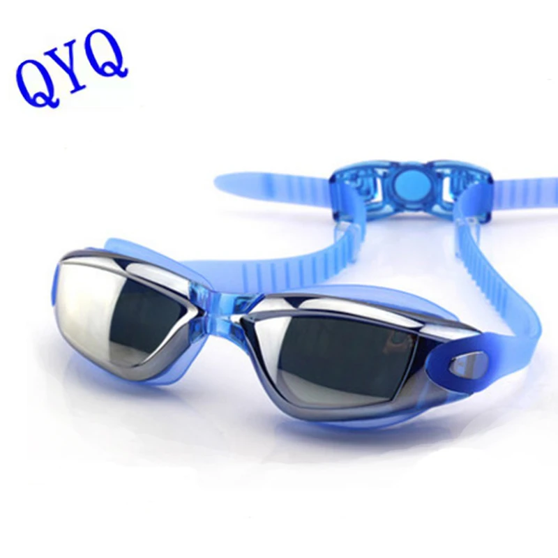 QYQ-Lunettes de natation professionnelles, anti-fuite, galvanoplastie