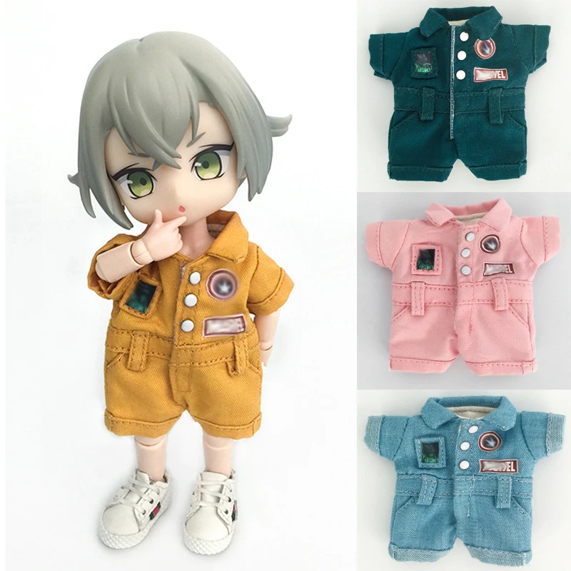 Fashion Doll Clothes Casual one-piece pants for OB11,GSC,PD9,Molly,1/12 BJD Doll Accessories Dressing Up Boys Girls Toys