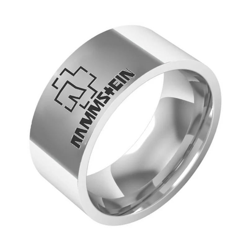 Top Grade Titanium Steel Man Ring Finger Ring Accessories Fashion Music Circlet Valentines Gift Ring Bright Finish Wholesale