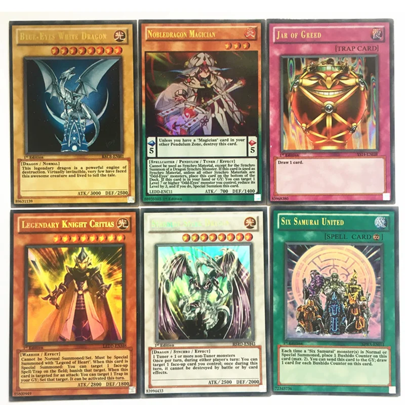 112Pcs Yu Gi Oh Cards Anime Holographic  English Card Wing Dragon Giant Soldier Sky Battle Game Yu-Gi-Oh! Kids Toy Gift