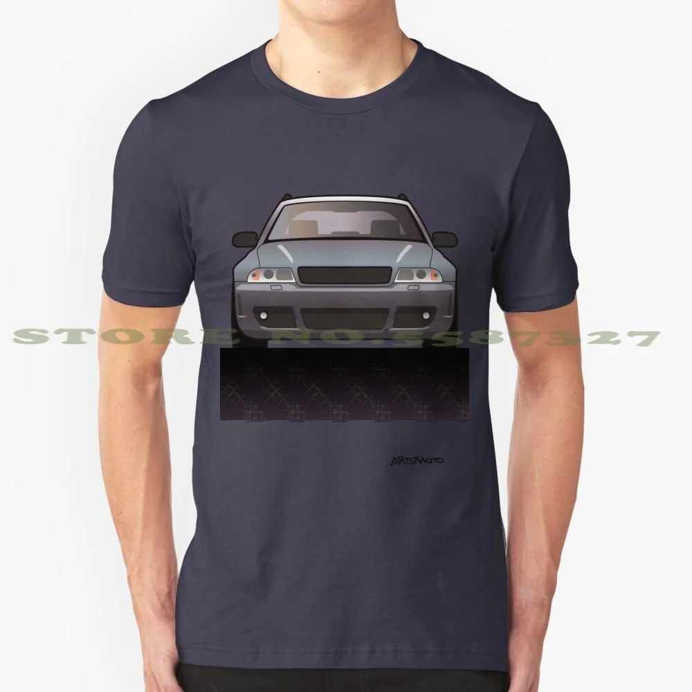 Modern Euro Icons Car Series Four Rings Rs4 A4 Avant B5 100% Pure Cotton T-Shirt Station Wagon Estate Car Sports Four Rings Rs4