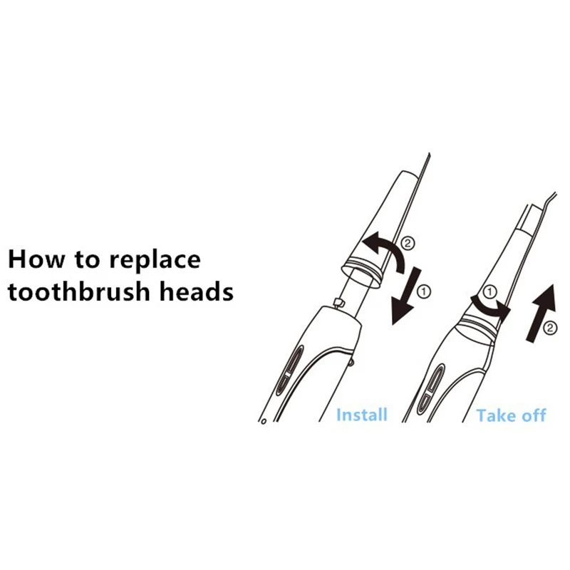 4 Có Thể Thay Thế Đầu Bàn Chải Đánh Răng Cho LANSUNG U1 A39 A39Plus A1 SN901 SN902 Điện Đầu Bàn Chải Đánh Răng