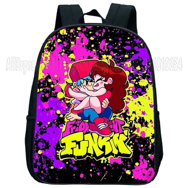 Toddler Friday Night Funkin Kindergarten zaino Kids Cartoon Mini zaino Baby Boys Girls zaino bambini Anime Bagpacks