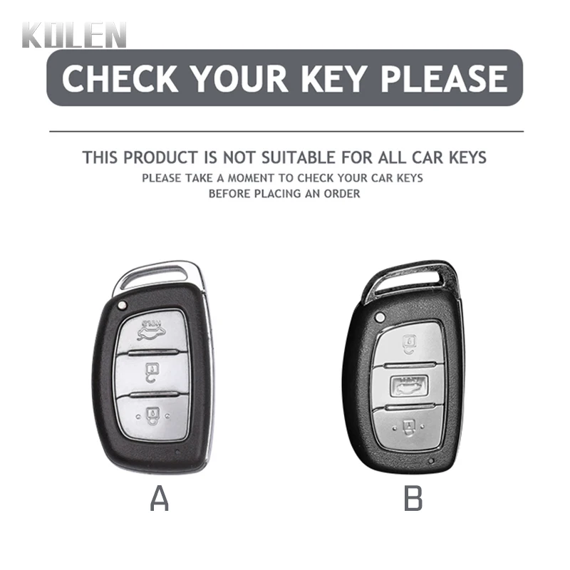 Plating TPU Car Key Case Shell Cover Fob For Hyundai Tucson Sonata Santa Fe Elantra Accent Solaris Verna ix25 ix35 i20 i30 i40