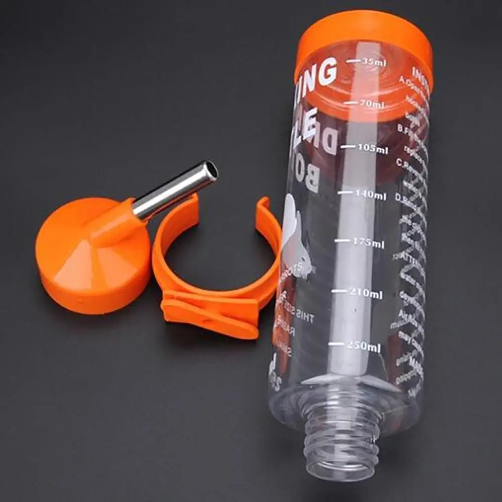 

Portable 250ML Pet Drink Stainless bead design Steel Automatic Water Fountain Bottle Rabbit Hamster