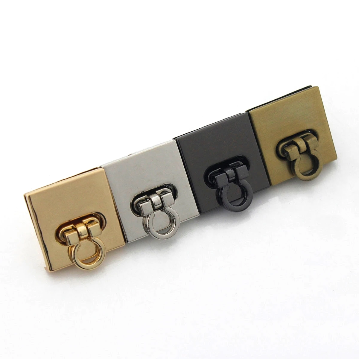 1pcs Metal Square Turn Lock Fashion Special Switch Lock For DIY Handbag Bag Purse Luggage Hardware Closure Bag Parts Accessories