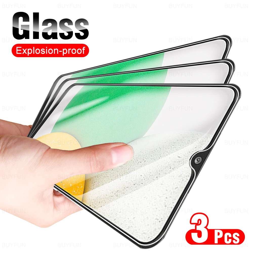 3Pcs Screen Protector Tempered Glass For Samsung Galaxy A03Core A03 Core A 03 A13 5G Cover Protective Film On For 6.5