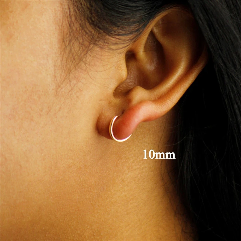 14K Goldfilled Endlos-Creolen in 10 Größen – Goldschmuck, Gold-Creolen, Brincos, Pendientes, Oorbellen, Boho Damenohrringe – Detail 11