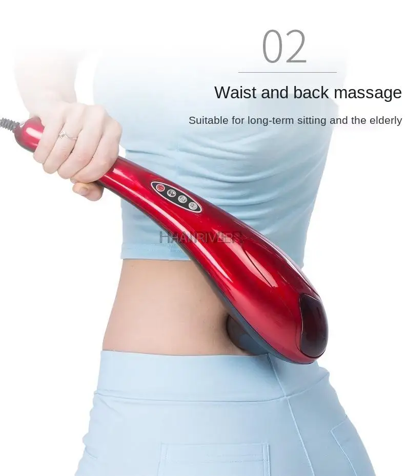 

Electric dolphin massage stick cervical massager neck shoulder waist home massage hammer back multifunctional whole body 220V