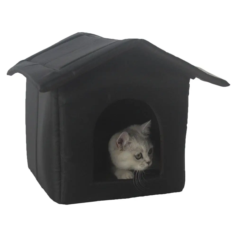 กลางแจ้ง Pet Nest ผ้า Oxford กันน้ำกลางแจ้งสิ่งสกปรกและ Warm Pet House Stray Cat และ Dog Shelter Pet House