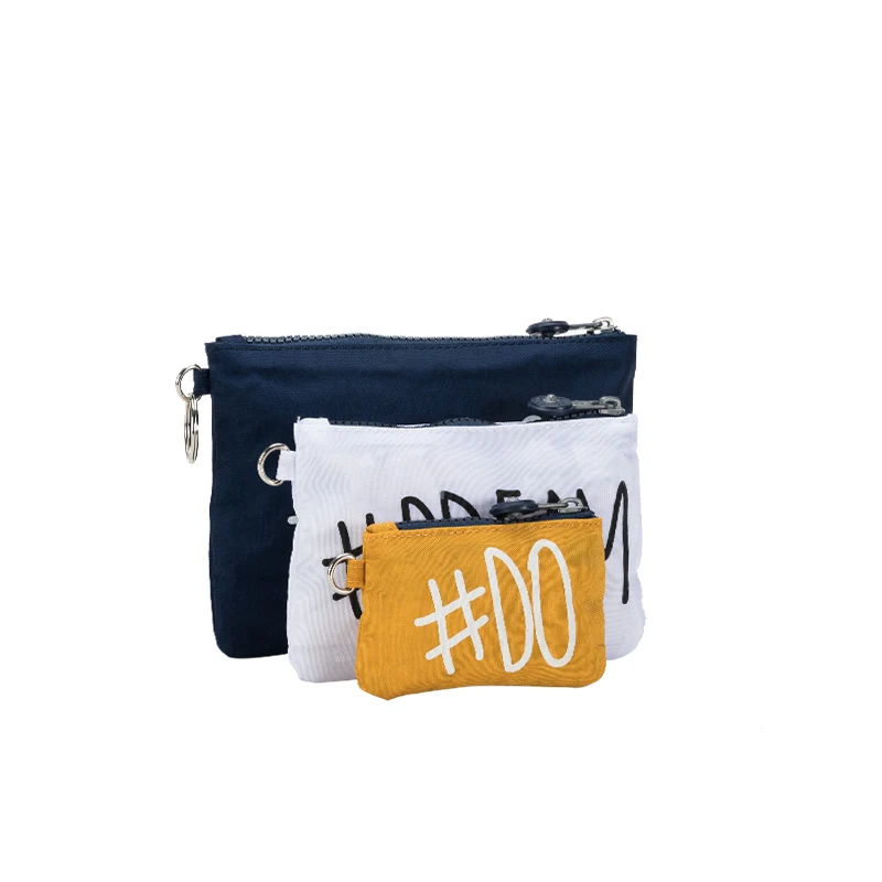 Mini monedero de lona para mujer, conjunto de 3 uds., bolsa de almacenamiento vaquera diaria, bolsos de mano pequeños, cartera con cremallera,