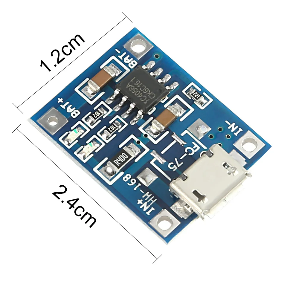 5 pz/lotto Micro USB 5V 1A 18650 TP4056 batteria al litio modulo caricabatterie scheda di ricarica con doppia protezione funzioni 1A Li-ion