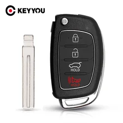 KEYYOU 4 Buttons Flip Folding Remote Key Shell Fob Case For HYUNDAI Mistra Santa Fe Sonata Tucson Accent I30 I40 I45