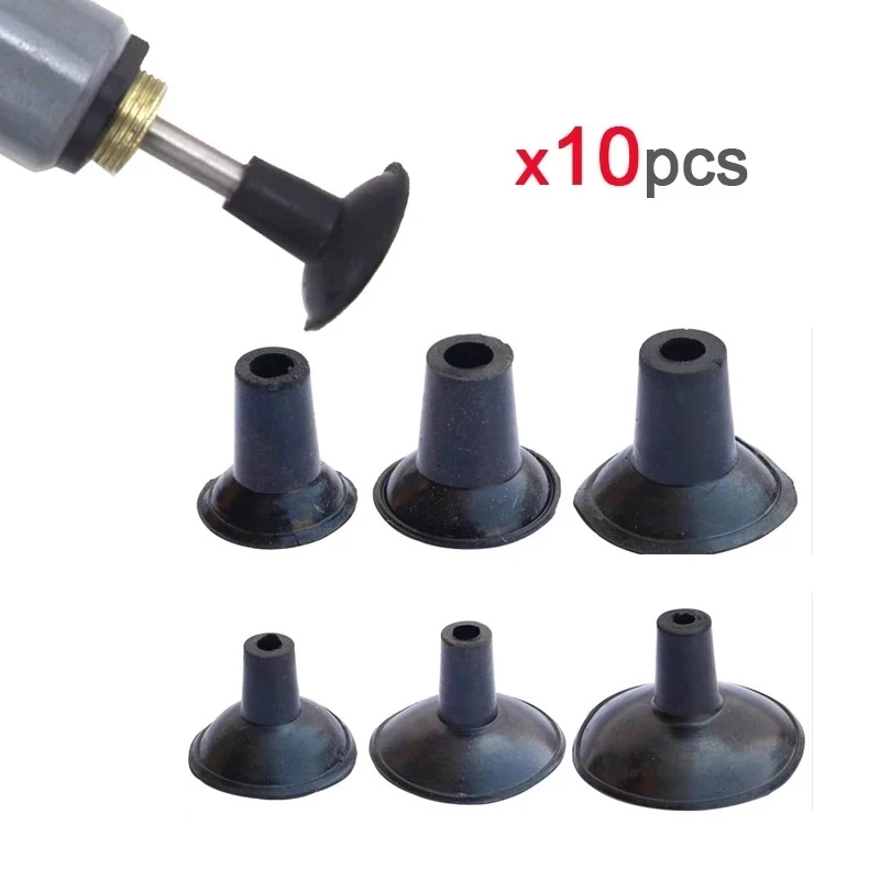 Pack of 10pcs Black Valve Grinder Sucker for Car Motorcycle Electro-pneumatic Valve grinder Valve Grinding Cup