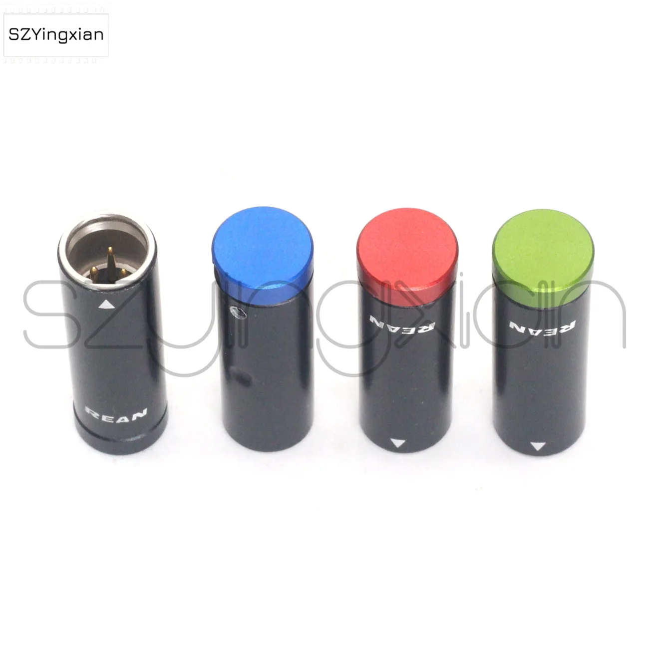 Mini XLR 3-Pin Female And TA3M MINI XLR 3-Pin Audio Plug Low-Key XLR Plug Color Red, Blue, Green, Black