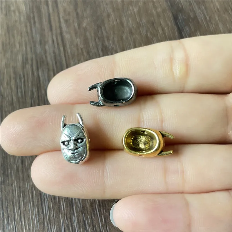 JunKang Alloy Perforated Cthulhu Mask Spacer DIY Amulet Bracelet Necklace Jewelry Connector Making Accessories