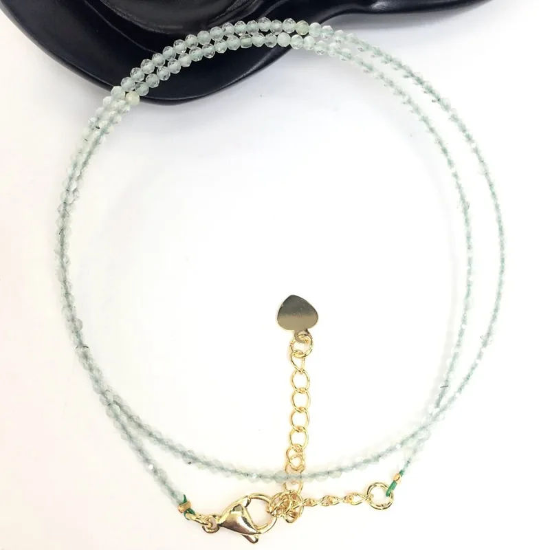 Schneidbare Glitzerperlen Edelsteine für Herren- und Damen-Halsketten, Armbänder, Kristallquarz, Achat, Choker-Schmuck, Partygeschenk, Mode, 2-3mm – Detail 34