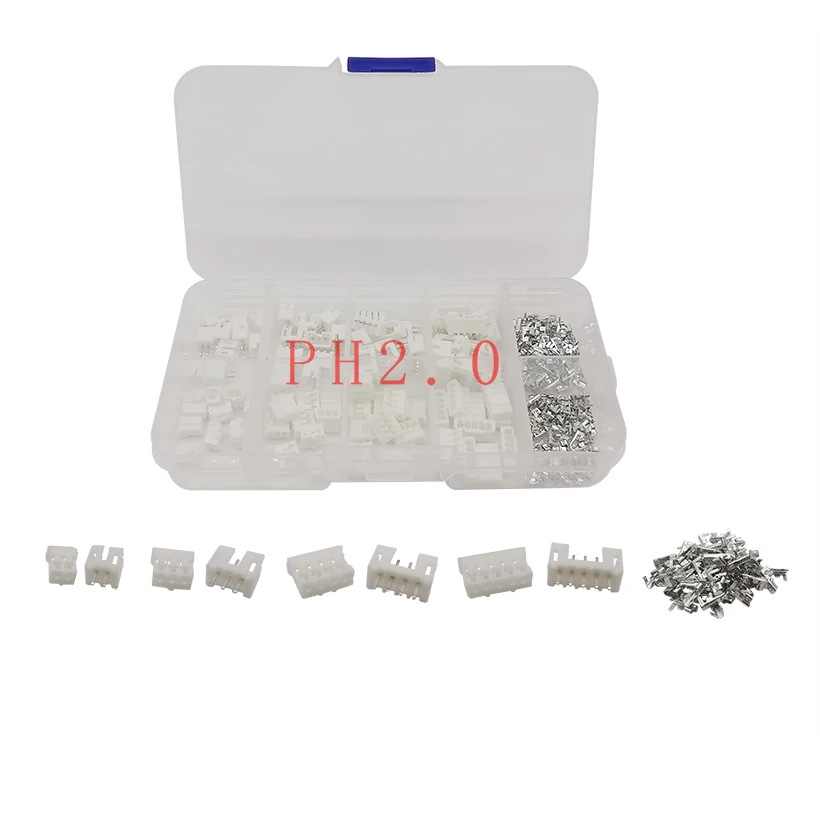 230 Stks/sets Ph 2.0 Xh 2.54 2P 3P 4P 5 Pin Terminals Mannelijke Vrouwelijke Behuizing Jst Draad connector Adapter PH2.0mm XH2.54mm Kits