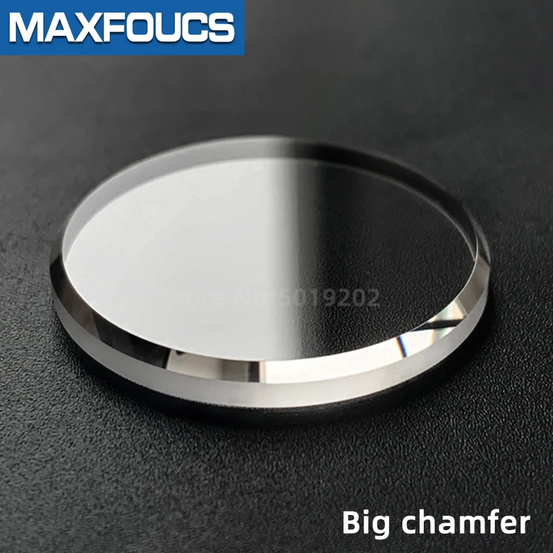 Flat 28*2.8mm for SKX013 SKX015 Sapphire glass with chamfer Bevel edge  AR-coating watch crystal Parts brand