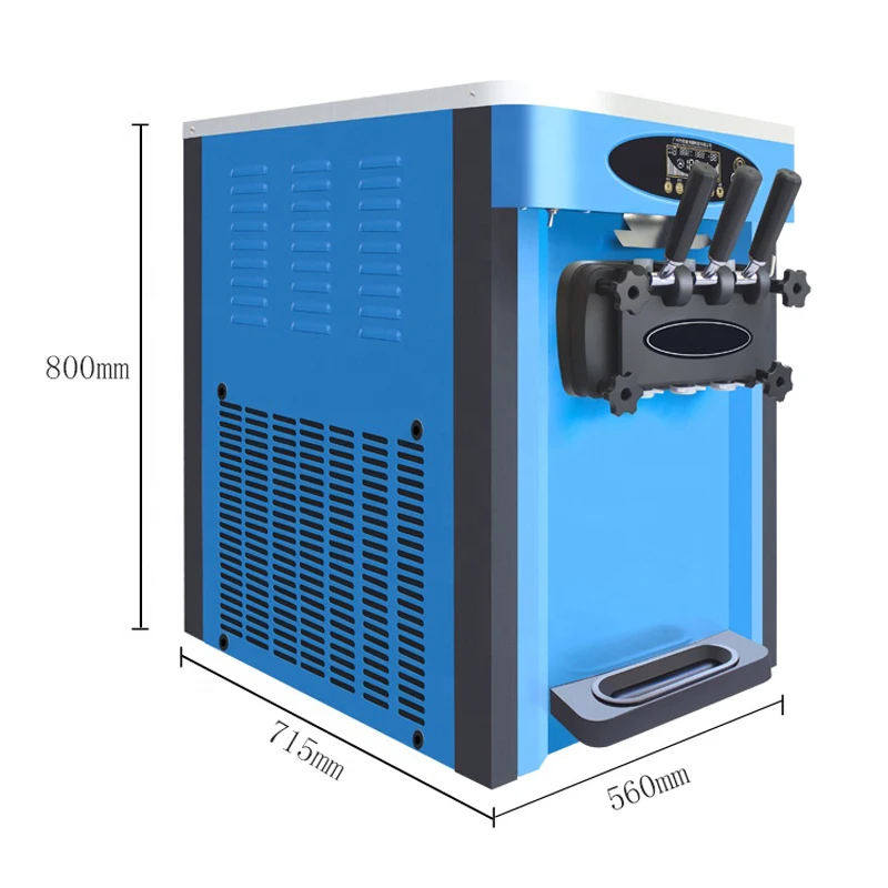 

Soft ice cream machine commercial desktop 220V 110V sweetener ice cream maker