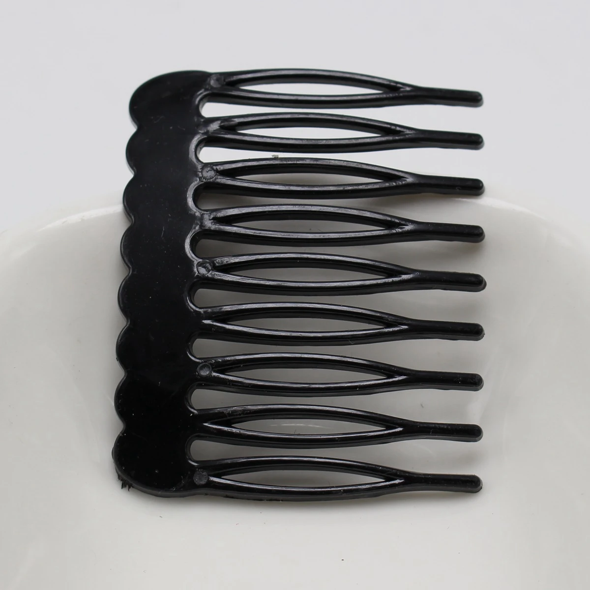 50 Black Plastic Smooth Hair Clips Side Combs Pin Grip Hair Pin 46mm