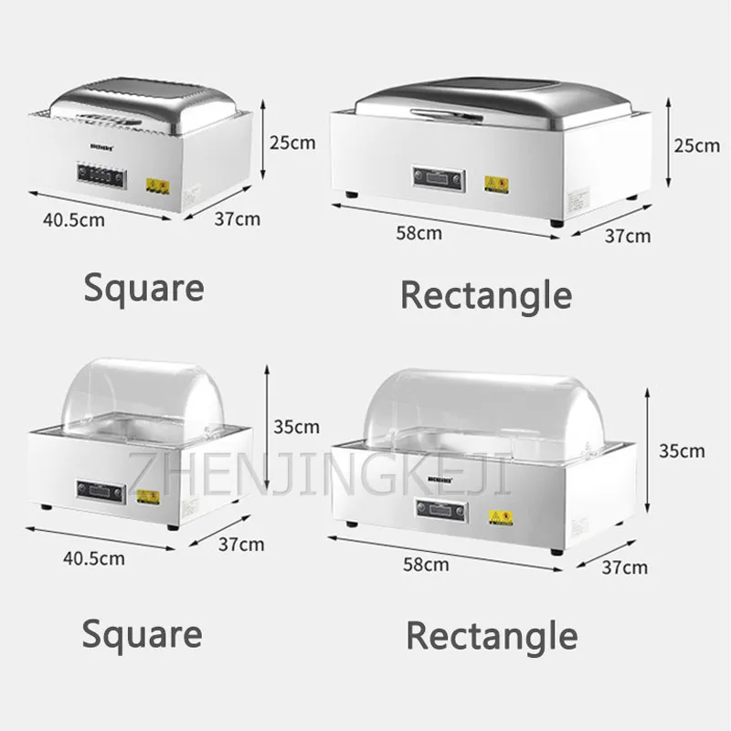Kocioł izolacyjny ze stali nierdzewnej zachodnia restauracja hotelowa bufet podgrzewany elektrycznie regulowana temperatura piec do jadalni CNC