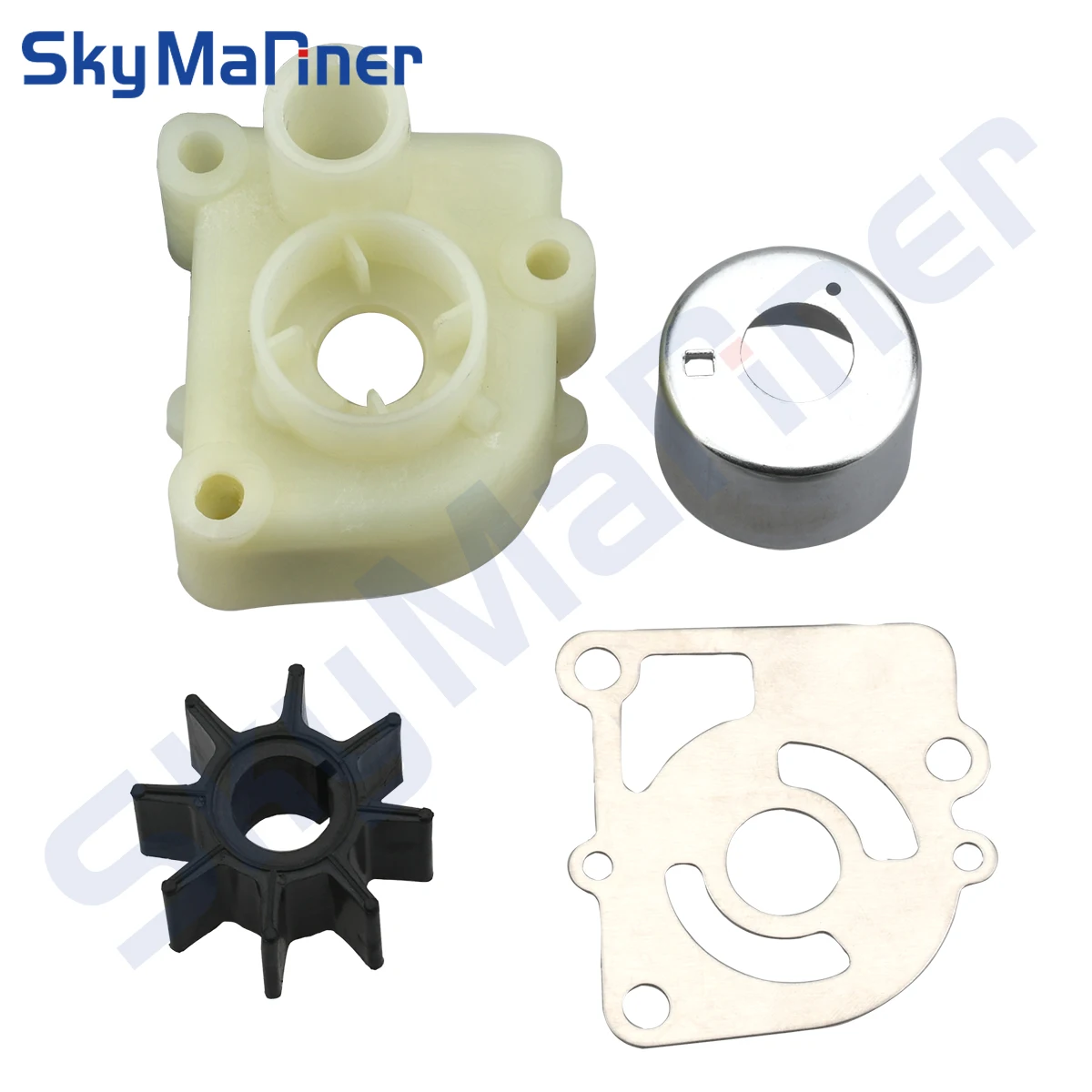 Pump Case (Upper)&Pump Case Liner&Water Pump Guide Plate&impeller For Tohatsu 9.9HP-18HP 350-65016-1 350-65011-1 350-65025-0