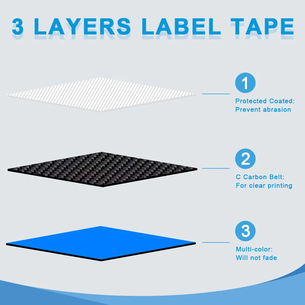 Labelwell 5/10PK 231 12mm Laminated Label Tape Compatible for Brother 231 221 131 531 631 for Brother P-Touch PTH110 Label Maker