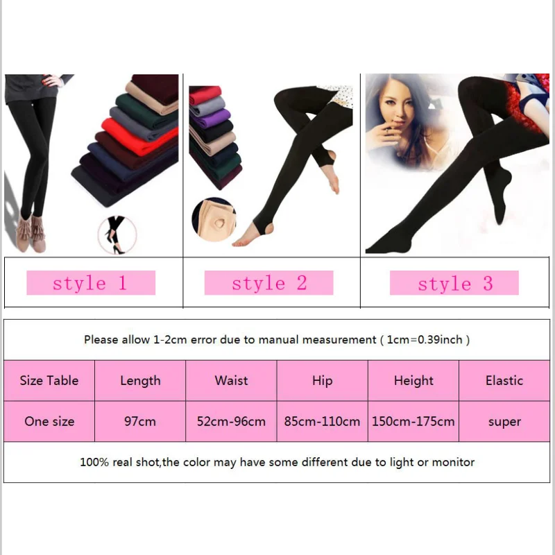 Autumn winter woman thick warm leggings candy color brushed charcoal stretch fleece soft fleece lined thermal Pants Leggings