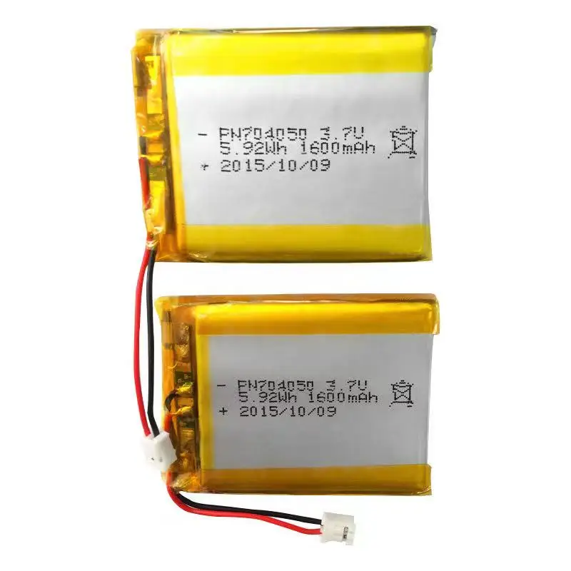 buy more will cheap  3.7V polymer lithium battery 704050 1600mAh GPS device Tablet PC line with plug navigator audio