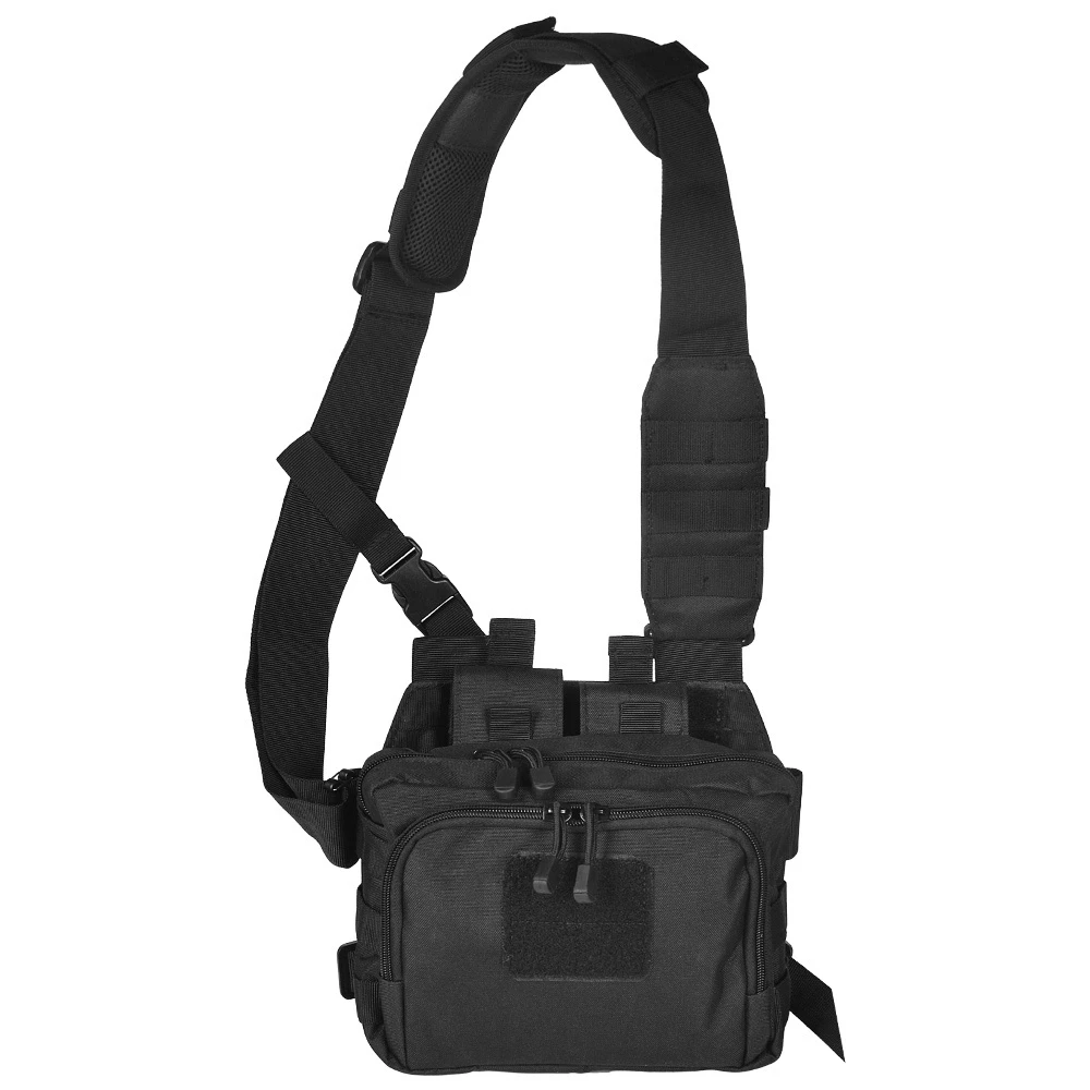 

Tactical 2 Banger Messenger Bag Hiking Active Shooter 5.56 M4 Magazine Carrier Conceal Pistol 3-Point Crossbody Unisex Hunting