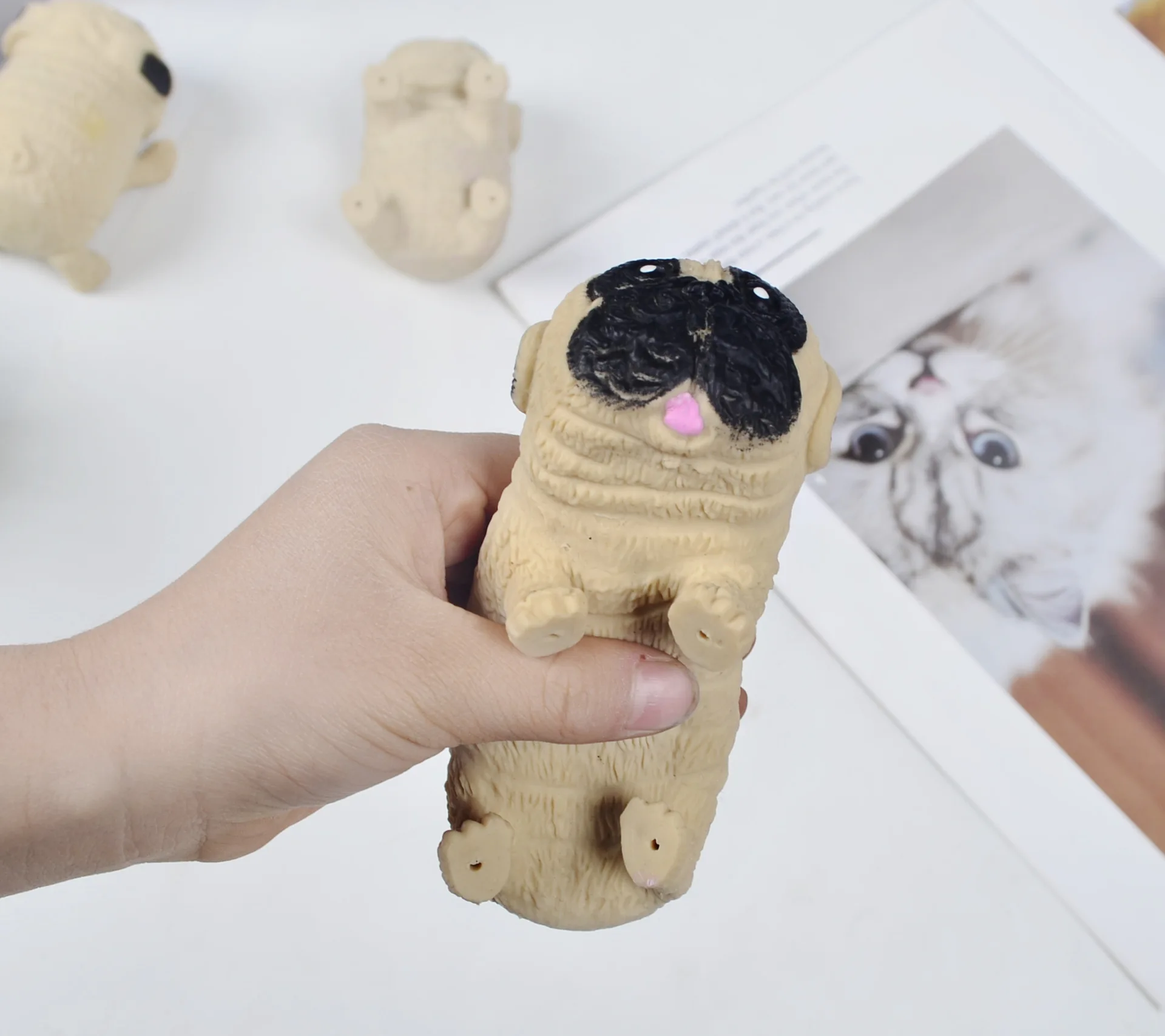 Decompression Toy Squeeze Toys Dog Antistress Hand Squishy Fidget Toys Funny Gadgets Pop it Pug Puppy Dolls Simple Dimple Gifts