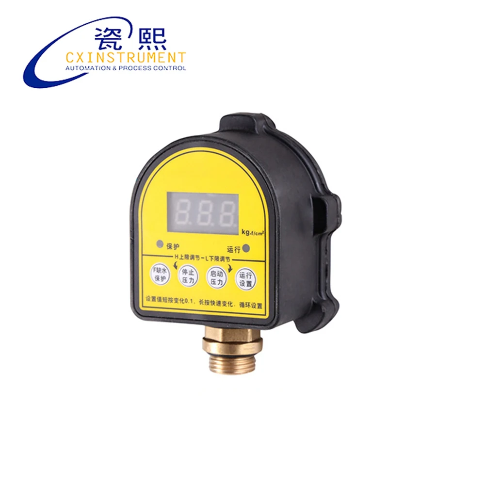 

The 0~10 Bar G1/2 Connection 0.5% Accuracy Digital Water Pump Pressure Control Pressure Switch