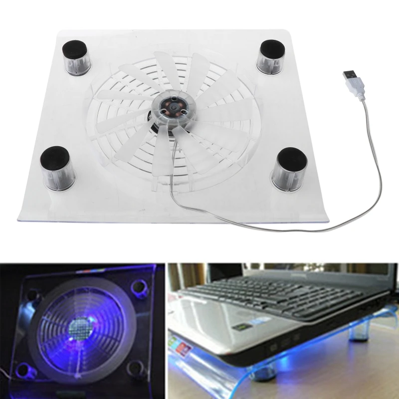 2024 New Laptop Cooling Pad Portable Ultra-Slim Quiet Laptop Notebook Cooler Cooling Pad Stand with USB Fans Fits 15 Inches