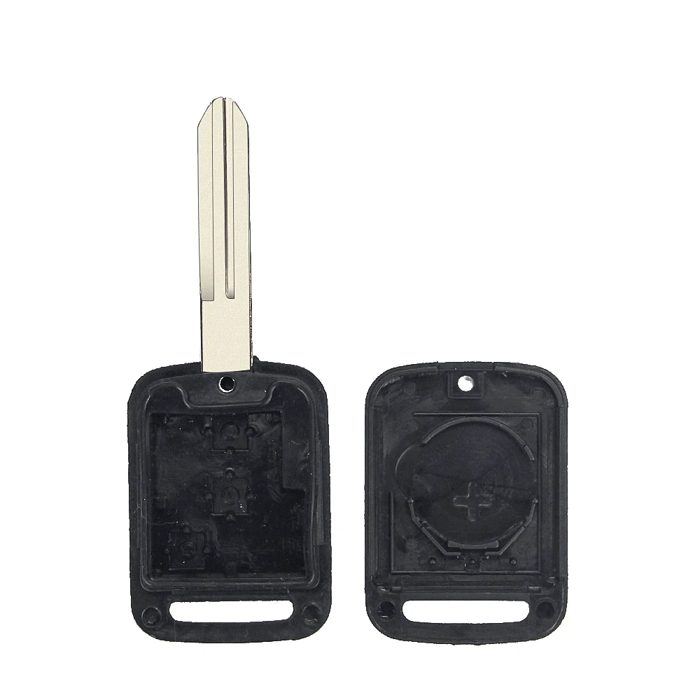 KEYYOU-carcasa de llave remota de 2 botones para coche, funda Fob para Nissan Qashqai primera Micra Navara Almera Note Sunny NV200 Patrol 350Z